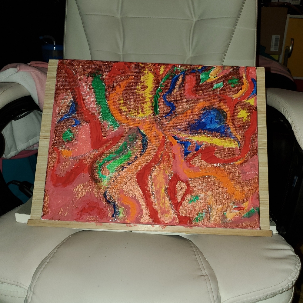 Size 11"×14" stretched Canvas